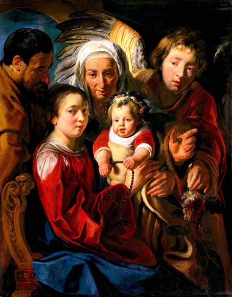 La Sainte Famille – Jacob Jordaens ️ - Fr Jordaens Jacob