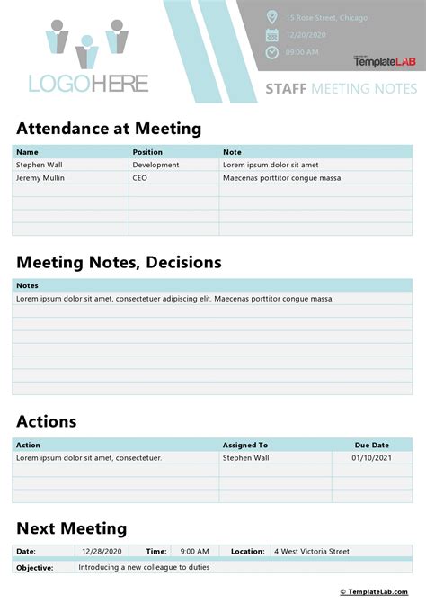 26 Handy Meeting Minutes & Meeting Notes Templates