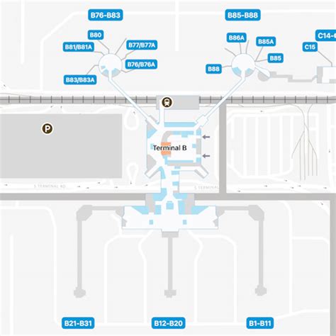 Houston Airport Terminal B Map & Guide