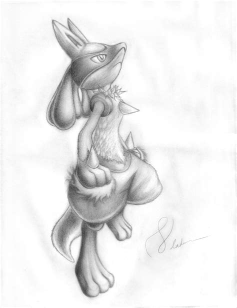 My Lucario drawing by SonicRocks26 on DeviantArt