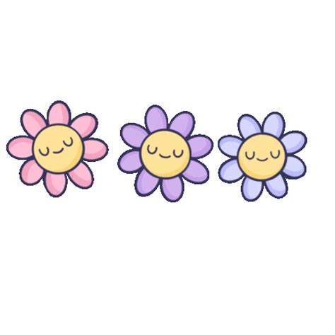 Happy Flower Sticker for iOS & Android | GIPHY | Giphy, Happy flowers, Love heart gif
