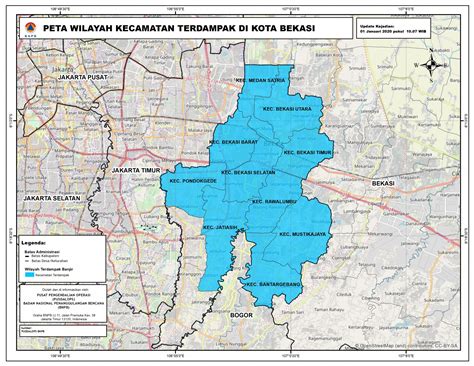 kecamatan-terdampak-kota-bekasi - Map Vision Indonesia