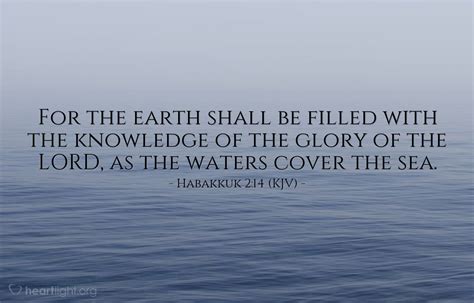 Today’s Verse - Habakkuk 2:14 (KJV) - Emmanuel Baptist Church