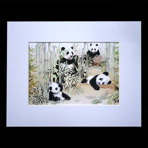 Chinese Painting Bamboo And Panda