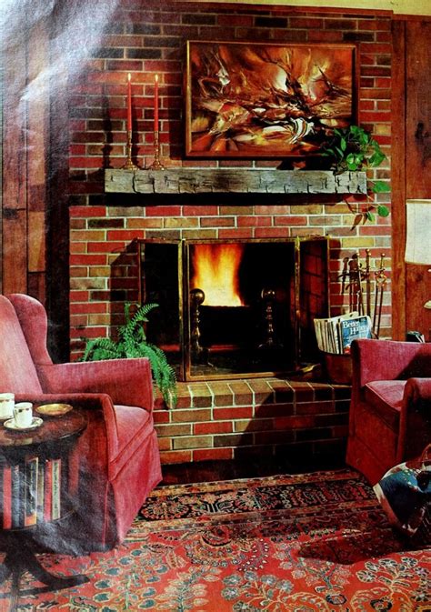 Vintage brick fireplaces: Warm & wonderful home decor from the 1950s, 1960s and 1970s - Click ...