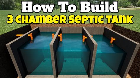 how to build a 3 chamber septic tank - YouTube