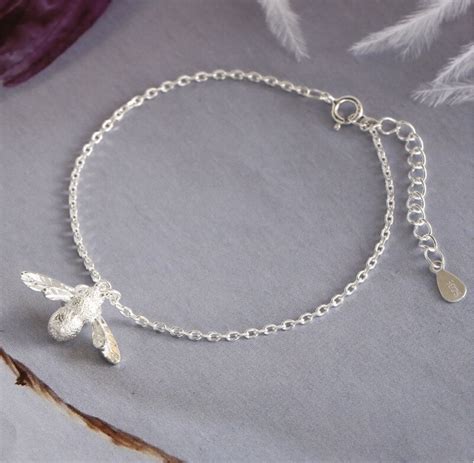 STERLING SILVER BEE BRACELET - Zoe Alice Jewellery and Gifts