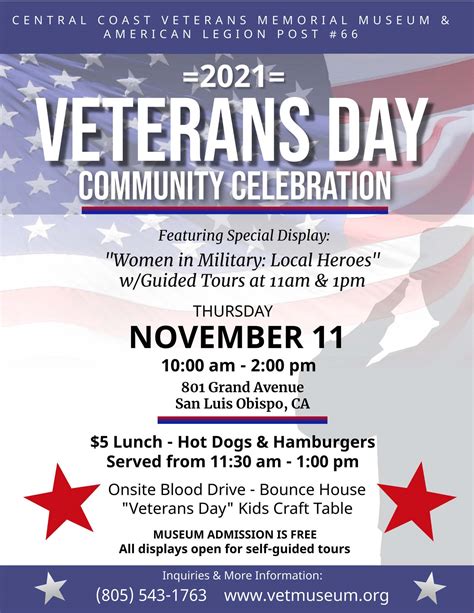 Veterans Day Community Celebration - Central Coast Veterans Memorial Museum