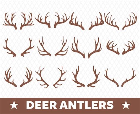 Elk Antlers Silhouette