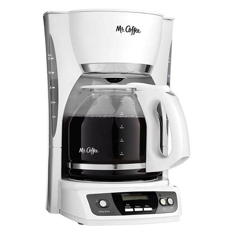 Mr. Coffee Simple Brew 12-Cup Programmable Coffee Maker, White ...