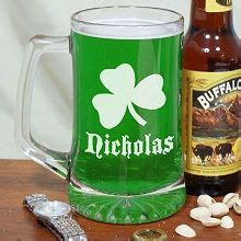 Personalized Shamrock Irish Beer Mug | Glass beer mugs, Beer mugs, Mugs