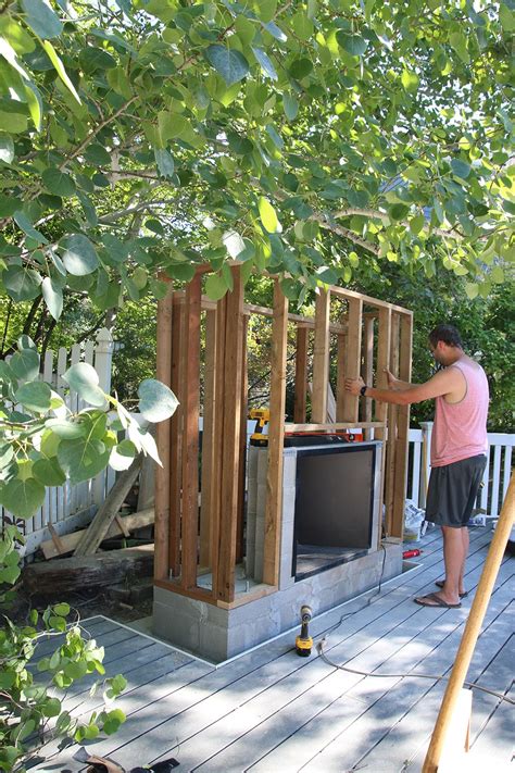 How We Built Our Outdoor Fireplace - Chris Loves Julia