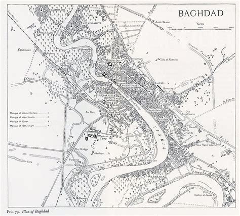 Large old map of Baghdad city - 1944 | Baghdad | Iraq | Asia | Mapsland ...