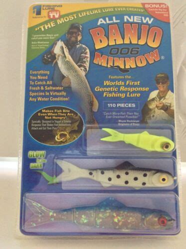 NEW Banjo Minnow 006 110 Piece Fishing System Lures As Seen On TV Fresh & Salt 752356784454 | eBay