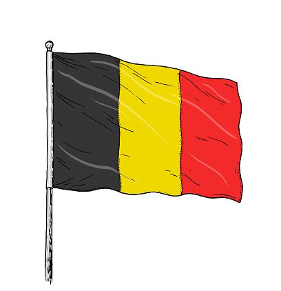 Gambar Bendera Belgia Vintage Seperti Ilustrasi Warna Bendera Belgia ...