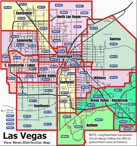 Las Vegas Neighborhood Map