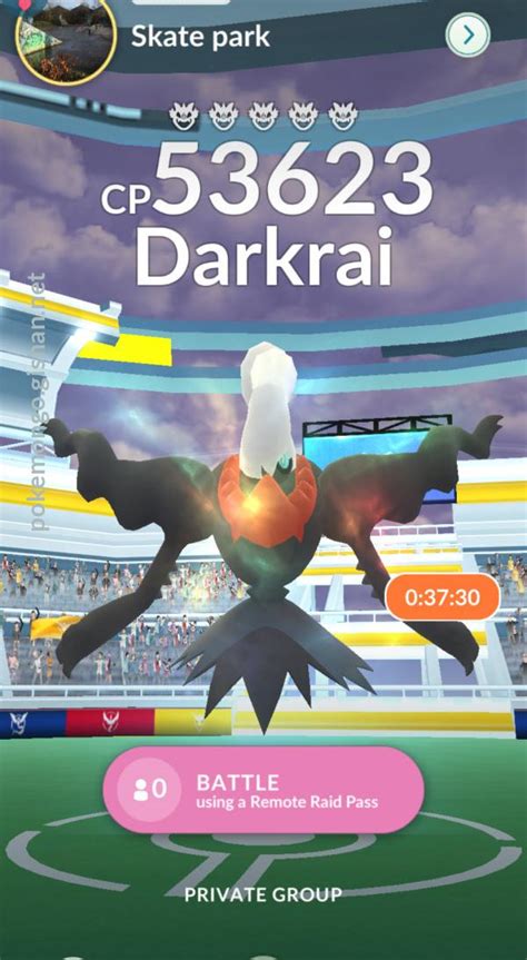 Darkrai Raid Boss - Pokemon Go