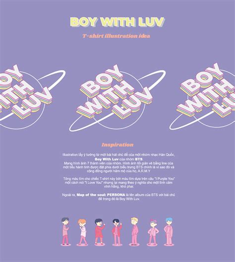 BOY WITH LUV by BTS | T-Shirt idea on Behance