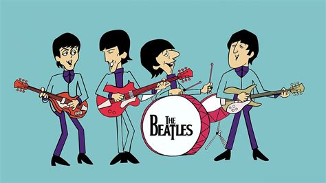 The Beatles wallpaper, musician, singer, The Beatles, cartoon HD ...