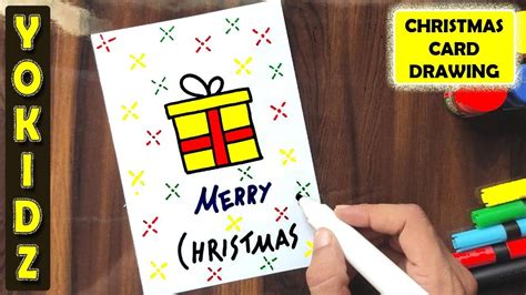 HOW TO DRAW CHRISTMAS CARD EASY