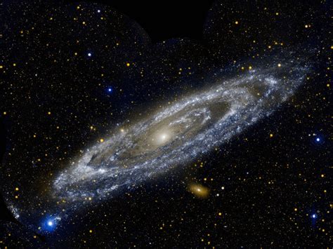 Milky Way Collision Andromeda From Space