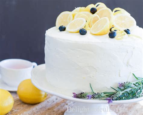 Lemon Layer Cake - Delights Of Culinaria