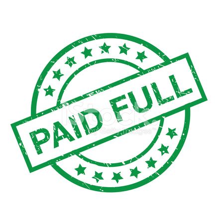 Paid Full Stamp IN Green Stock Photos - FreeImages.com