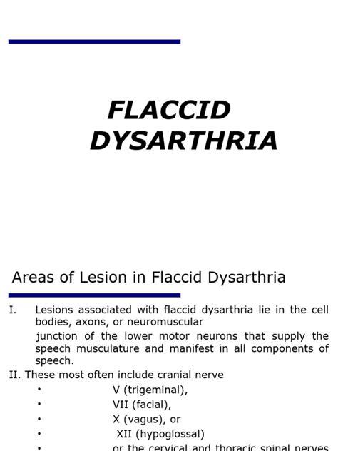 Flaccid Dysarthria Lecture | Download Free PDF | Brainstem | Larynx