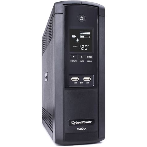 CyberPower UPS Systems 1500VA BRG1500AVRLCD Intelligent LCD - Capacity ...