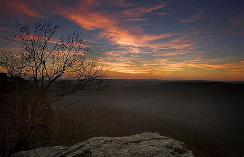 Sunset from White Rock Mountain : White Rock Mountain, Ozark National ...