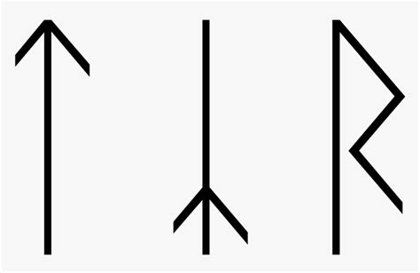 Symbol Of Tyr Norse Mythology , Png Download - Tyr Spelled In Runes ...