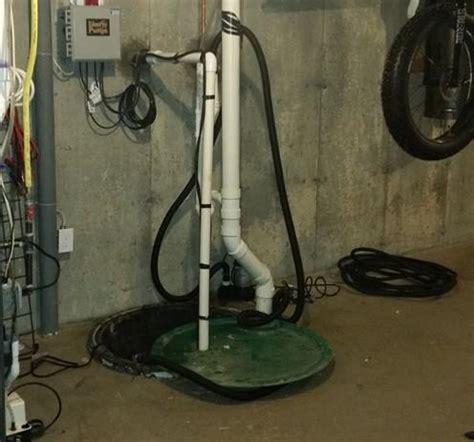 Northern Basement Systems Before & After Photo Set - TripleSafe Sump Pump Installation in ...