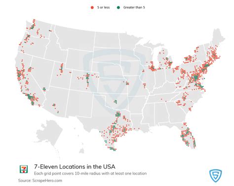 U.S. 7-Eleven Locations Map | Wondering Maps