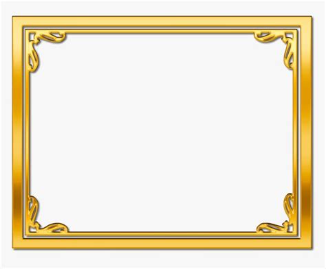 Fancy Gold Border Png, Transparent Png , Transparent Png Image ...