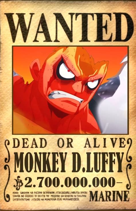 Luffy Bounty After Wano. Maybe : r/OnePiece