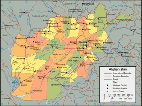 Maps: Afghanistan Map Kabul