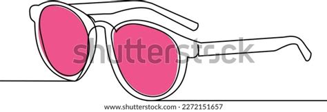 Glasses Line Drawing Sketch Outline Isolated Stock Vector (Royalty Free ...