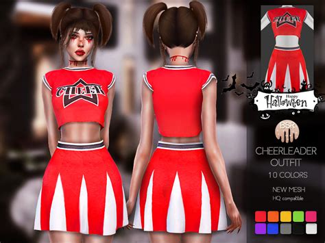 Cheerleader Outfit BD128 - The Sims 4 Catalog