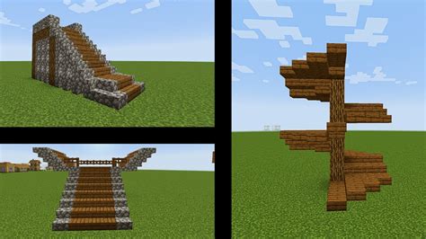 Minecraft Staircase Designs 2- Easy Minecraft Tutorial - YouTube