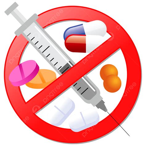 No Drugs With Inject Vector Clipart, Drugs Clipart, No Drugs, Inject ...