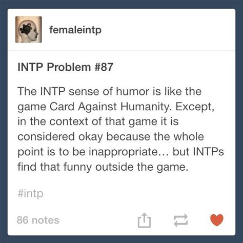 intp humor - good luck trying to find something that will offend us | Intp, Intp personality ...