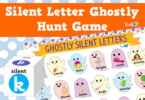 Ghostly Silent Letter Game | Letter games, Classroom games, Lettering