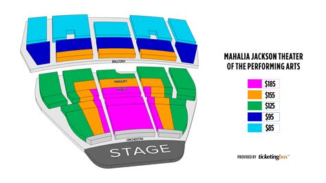 Mahalia Jackson Theater Seating Chart | Portal.posgradount.edu.pe