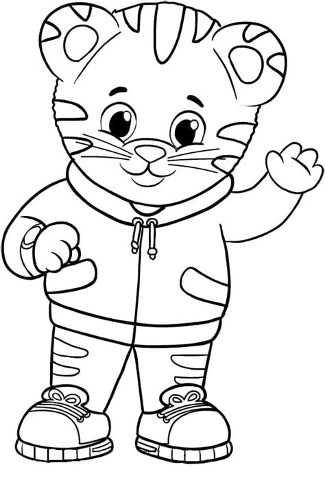 Daniel Tiger Coloring Page - Free Printable Coloring Pages