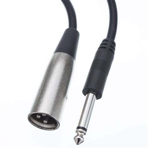 XLR Male to 1/4 Inch Mono Male Audio Cable, 15 foot - Walmart.com