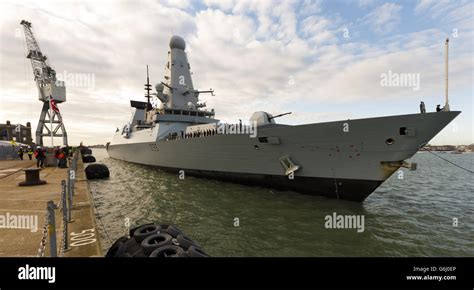 HMS Dragon returns to Portsmouth following an eight-month maiden deployment to the Gulf and ...