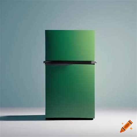 Dark green cardboard box for a fridge on Craiyon