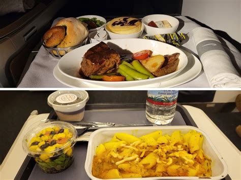 British Airways Long Haul: Economy (World Traveller) Food Vs. Business (Club World) Food ...