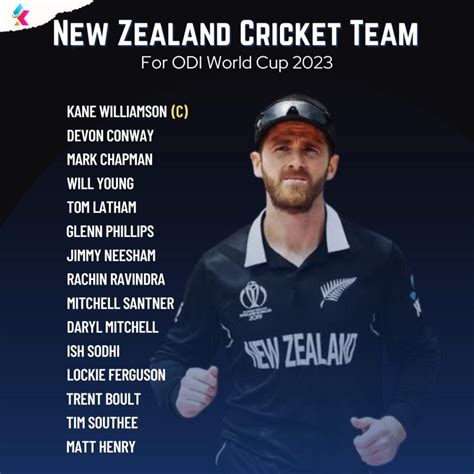 World Cup Squad New Zealand Team 2023 Players, Name List & Fixtures - Fantasy Khiladi