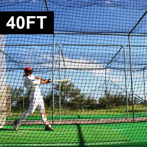 40ft Baseball Batting Cage Nets [2 Piece] | Net World Baseball